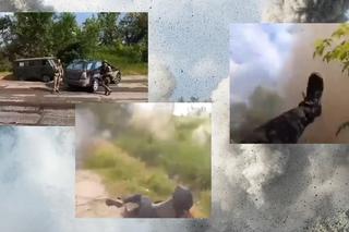 Ukraina: pocisk eksploduje obok dziennikarzy i żołnierzy - nagranie mrozi krew w żyłach