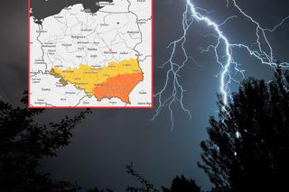 Alerty RCB i ostrzeżenia IMGW drugiego stopnia dla południowej Polski. Nadchodzą potężne burze z gradem
