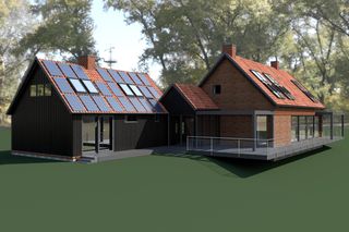 Dom w Szerokim Borze - wizualizacja 