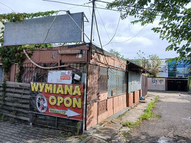 Dawne targowisko przy ul. Kopińskiej w Warszawie