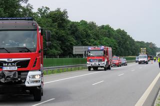 Wypadek busa z dziećmi i wojskowej ciężarówki na S3 pod Zieloną Górą! 12-latka reanimowana. Są inni ranni