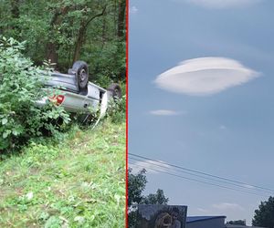  Fotograf doznał poważnego wypadku, bo zobaczył chmurę w kształcie UFO.