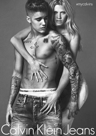 Justin Bieber w reklamie Calvin Klein - styczeń 2015