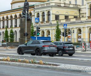 Sadzenie zieleni na placu Bankowym w maju 2025 r.