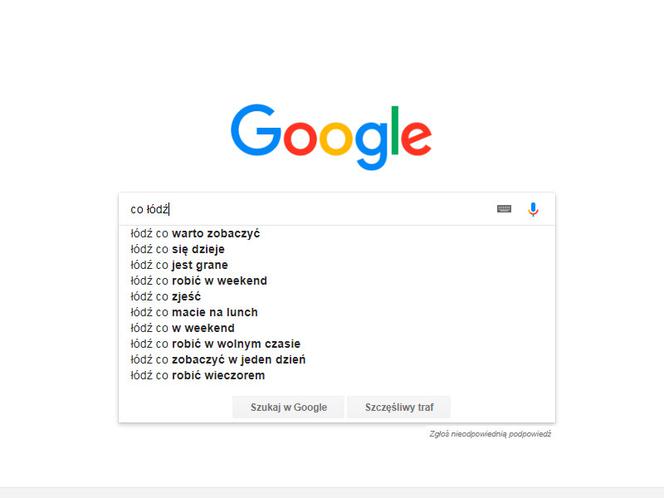 Łódź w Google. Czego szukamy najczęściej?