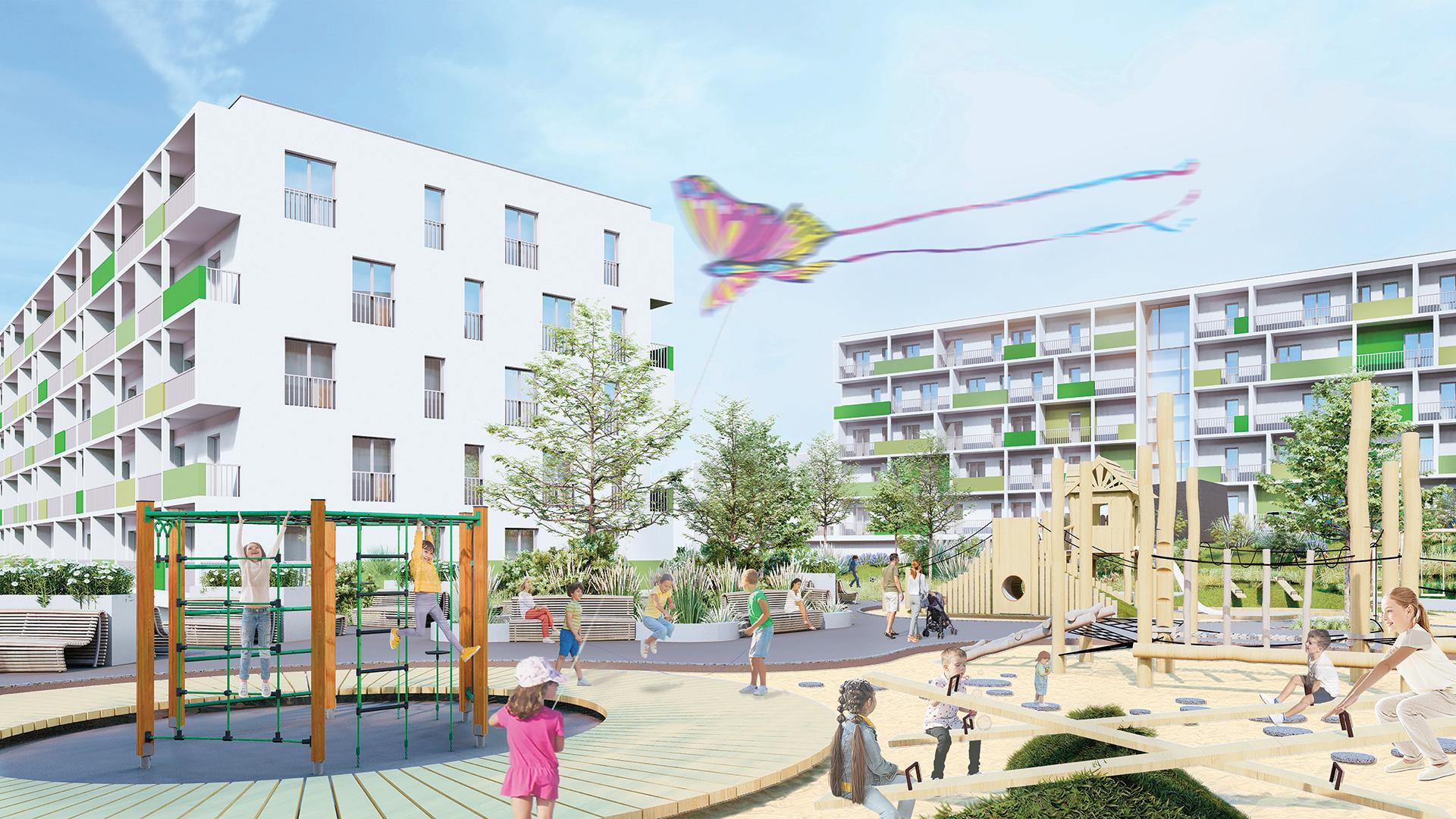 Zielone wzgórze: projekt osiedla budynków wielorodzinnych przy ulicy Sarni Stok w Bielsku-Białej