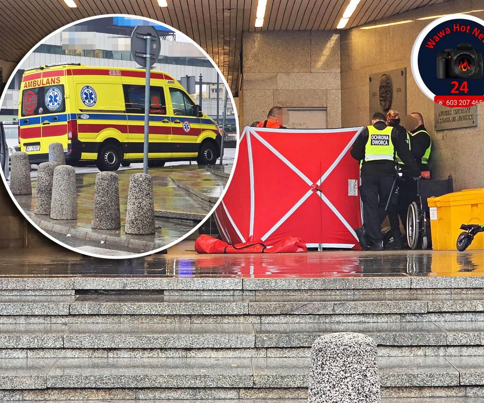 Zmarł na wózku inwalidzkim przed Dworcem Centralnym. Tragiczny poranek w Warszawie