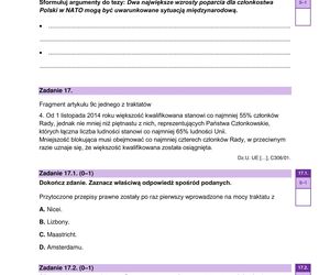 Matura WOS 2025 - ARKUSZ CKE, ODPOWIEDZI, ZADANIA DO POBRANIA