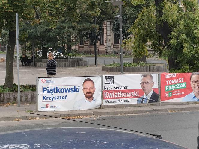 Plakaty wyborcze w Łodzi. Jest ich mnóstwo. Co się z nimi stanie po wyborach?