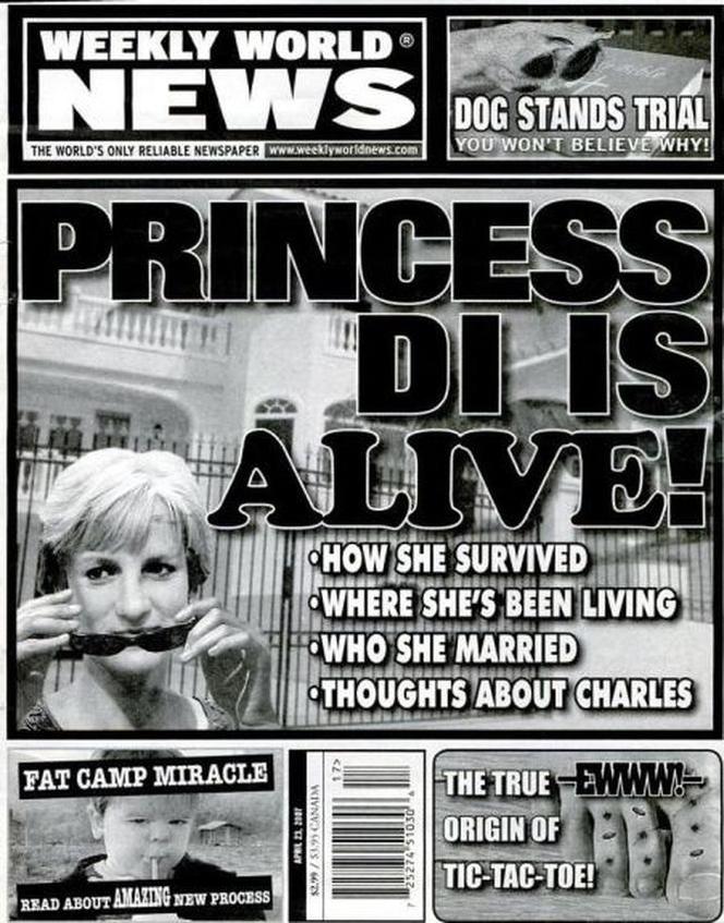 World Weekly News: Księżna Diana żyje