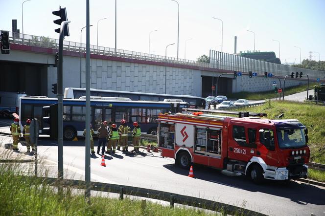 Kierowca autobusu MPK zginął po zderzeniu z innym autobusem