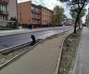 Na ul. Floriańskiej w Siedlcach powstaje nowe rondo ósemkowe i nowa nawierzchnia