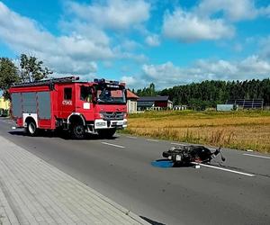 Wypadek w Adamowie. Ranną zabrał śmigłowiec LPR