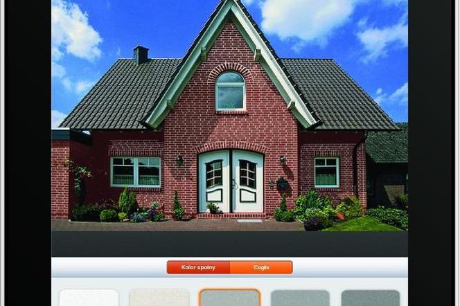 Wybór materiałów na elewacje w urządzeniu iPad lub iPhone Aplikacje mobilne firmy quick-mix dla architektów i inwestorów
