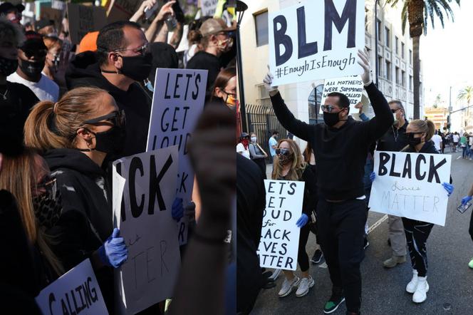 Jennifer Lopez i Alex Rodriguez na proteście Black Lives Matter