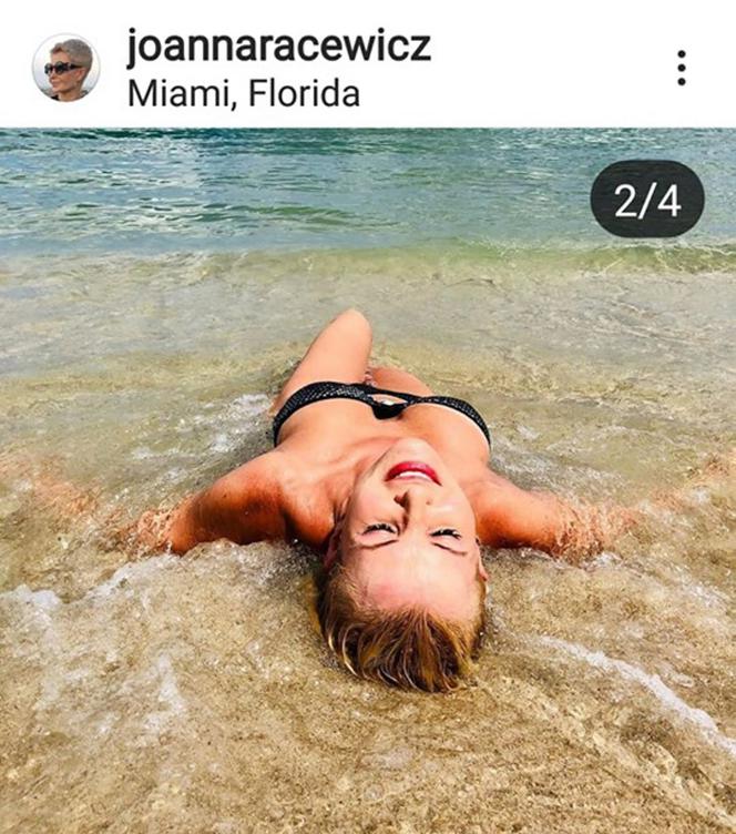 Joanna Racewicz wypoczywa na plażach Miami na Florydzie