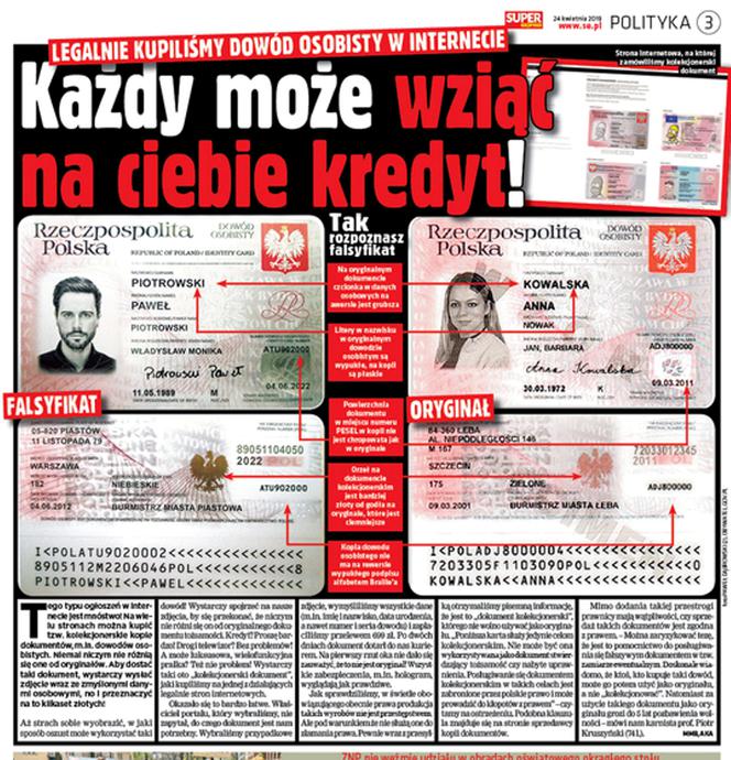 Będą karać za fałszywe dowody