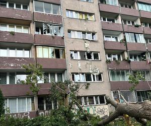 Wielkie drzewo runęło im na blok. „Widziałam, jak na mnie leci!”