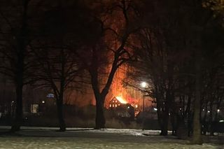 Pożar pustostanu przy ul. Strzeleckiej 