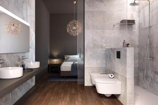 Toaleta podwieszana w łazience