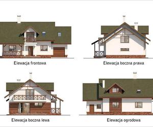 Projekt domu C358 Małe ranczo z katalogu Muratora - wizualizacje, plany, rysunek
