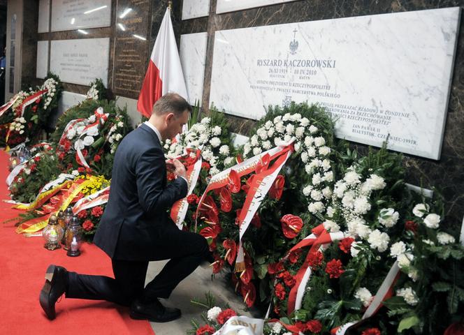 grób  Ryszarda Kaczorowskiego – ostatniego prezydenta RP na uchodźstwie