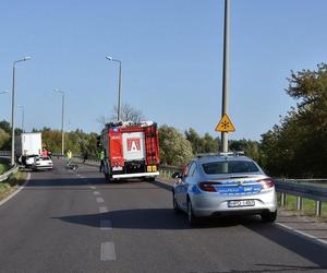 Tragiczny wypadek na drodze krajowej nr 2 w Białej Podlaskiej. Nie żyje motocyklista