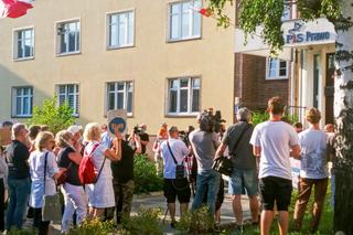 Protest w Szczecinie po przegłosowaniu ustawy Lex TVN