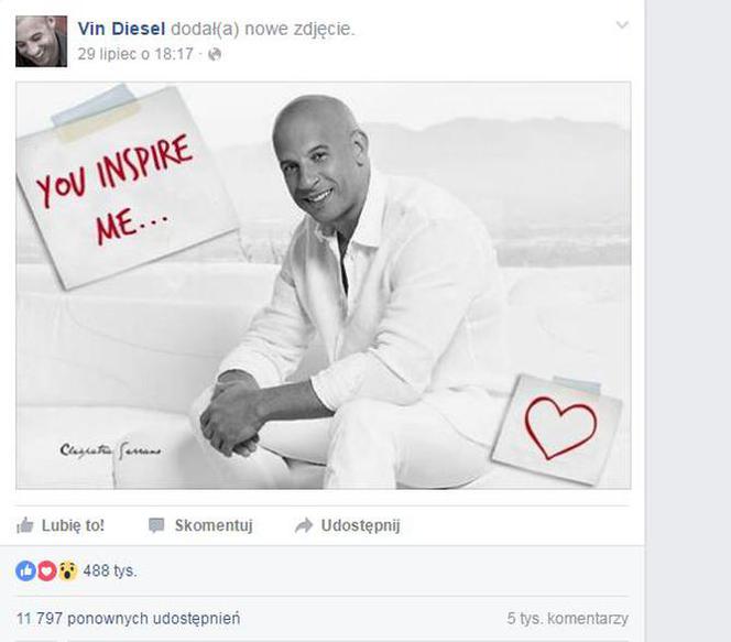 Vin Diesel na Facebooku
