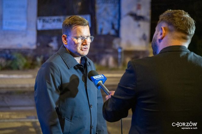 Pożar pustostanu w Chorzowie. 31-letni sprawca podpalenia usłyszał zarzuty