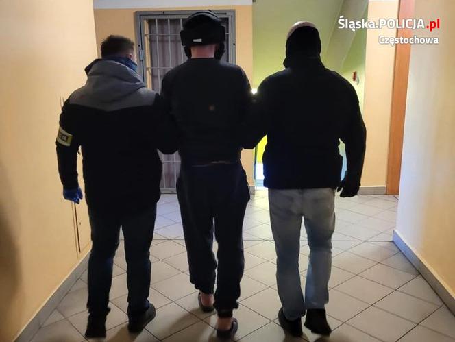 Częstochowa: Zaatakował nożem policjanta