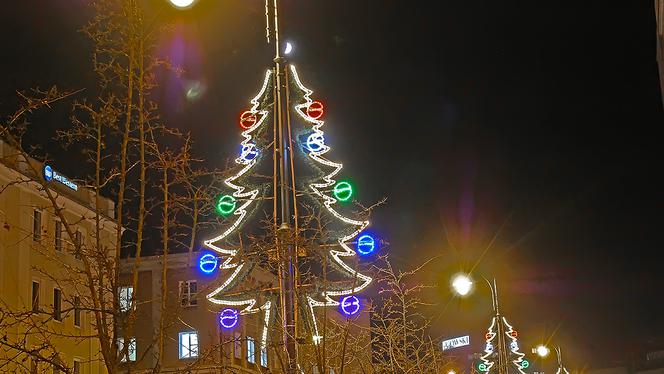 Białystok. Dekoracje świąteczne 2019/2020