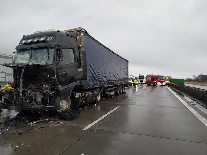 Karambol na autostradzie A4 pod Wrocławiem