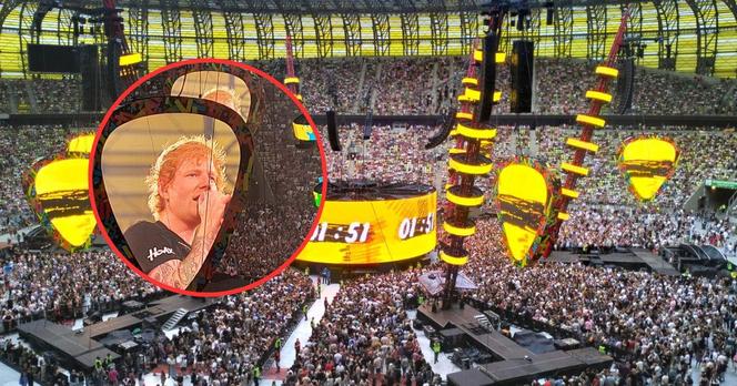 Ed Sheeran w Gdańsku. Niesamowite widowisko. Ponad 50 tys. ludzi na stadionie