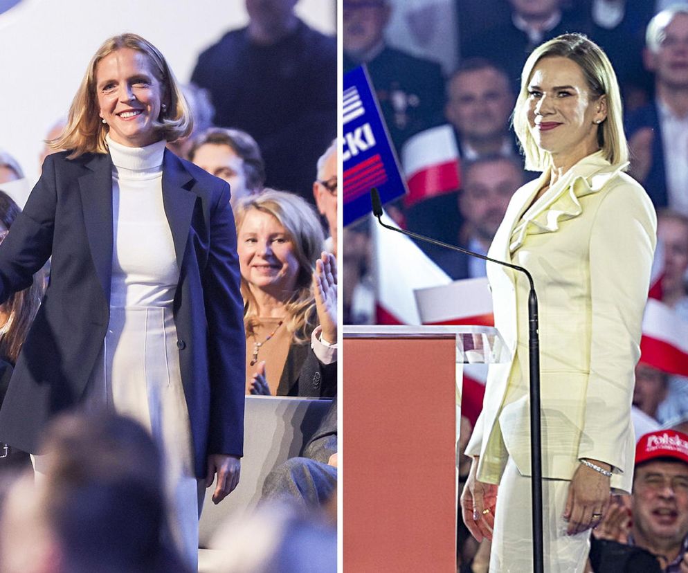 Porównujemy stroje Marty Nawrockiej i Małgorzaty Trzaskowskiej