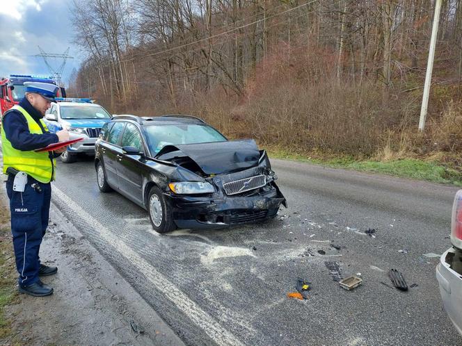 Mini karambol na drodze Starachowice - Wąchock