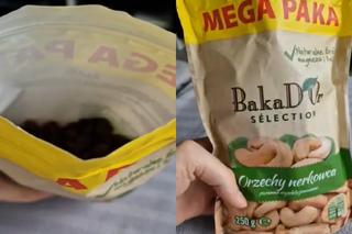 Otworzył paczkę z nerkowcami z Biedronki i złapał się za głowę. Jak to się tam znalazło?!