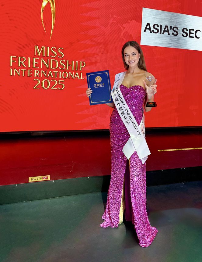 Polka podbiła Chiny! Ewa Bochenko z tytułem I Wicemiss Miss Friendship International 2025