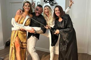 Imieniny Wioli z programu Farma. Uczestnicy bawili się w stylu Halloween