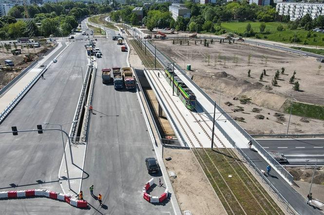 Testy obciążeniowe wiaduktów drogowych nad ul. Lechicką