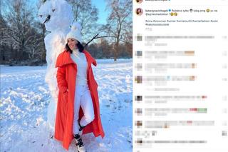 Kasia Cichopek w zimowej stylizacji