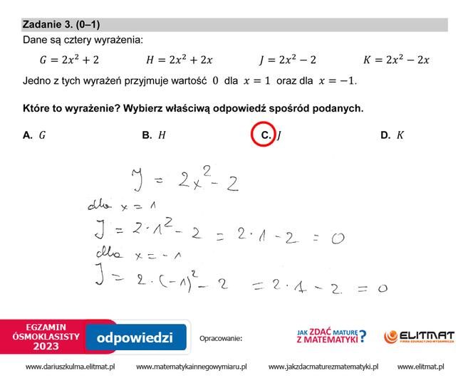 Egzamin ósmoklasisty 2023: matematyka. Zadania, arkusze CKE i odpowiedzi z matematyki [24.05.2023]