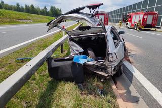 Wypadek na A4 koło Brzeska