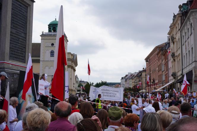 Protest katechetów w Warszawie 21.08.2024