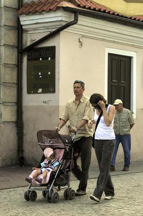 Anna Dereszowska i Piotr Grabowski z córką