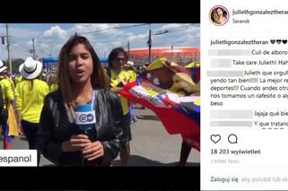 Mundial 2018. Napastował kolumbijską reporterkę podczas relacji na żywo!
