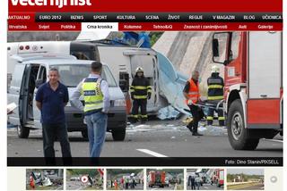 CHORWACJA: KATASTROFA czeskiego AUTOKARU. Zginęło 7 osób. Wszyscy PASAŻEROWIE to CZESI - ZDJĘCIA