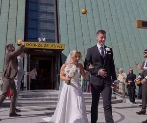 Kamil Semeniuk z żoną Kasią