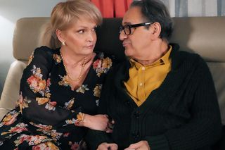 Barwy szczęścia, odcinek 3176: Małgorzata (Adrianna Biedrzyńska), Jerzy (Bronisław Wrocławski)