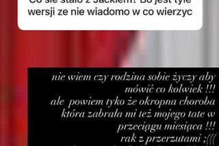 Laluna ujawnia przyczynę śmierci Jacka Wójcika z Królowych życia.  Okropna choroba